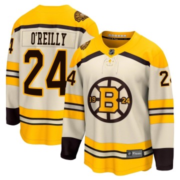 Premier Fanatics Branded Men's Terry O'Reilly Boston Bruins Breakaway 100th Anniversary Jersey - Cream