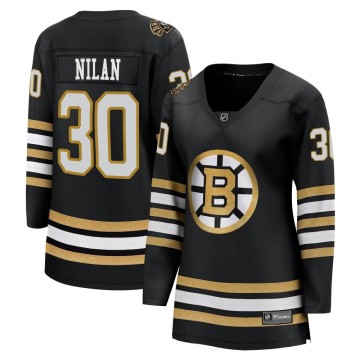 Premier Fanatics Branded Women's Chris Nilan Boston Bruins Breakaway 100th Anniversary Jersey - Black