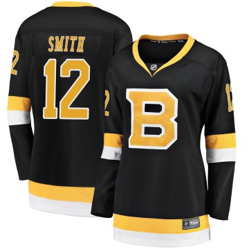 Premier Fanatics Branded Women's Craig Smith Boston Bruins Breakaway Alternate Jersey - Black