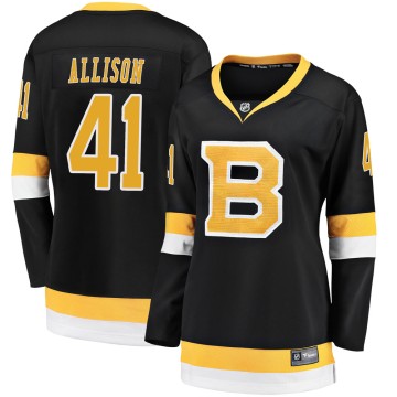 Premier Fanatics Branded Women's Jason Allison Boston Bruins Breakaway Alternate Jersey - Black