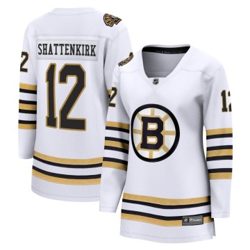 Premier Fanatics Branded Women's Kevin Shattenkirk Boston Bruins Breakaway 100th Anniversary Jersey - White