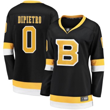 Premier Fanatics Branded Women's Michael DiPietro Boston Bruins Breakaway Alternate Jersey - Black