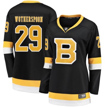 Premier Fanatics Branded Women's Parker Wotherspoon Boston Bruins Breakaway Alternate Jersey - Black