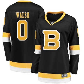 Premier Fanatics Branded Women's Reilly Walsh Boston Bruins Breakaway Alternate Jersey - Black