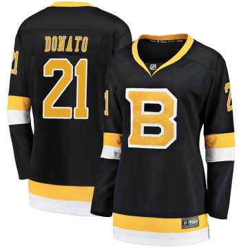 Premier Fanatics Branded Women's Ted Donato Boston Bruins Breakaway Alternate Jersey - Black