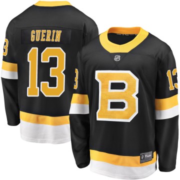 Premier Fanatics Branded Youth Bill Guerin Boston Bruins Breakaway Alternate Jersey - Black
