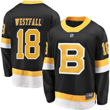 Premier Fanatics Branded Youth Ed Westfall Boston Bruins Breakaway Alternate Jersey - Black