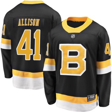 Premier Fanatics Branded Youth Jason Allison Boston Bruins Breakaway Alternate Jersey - Black