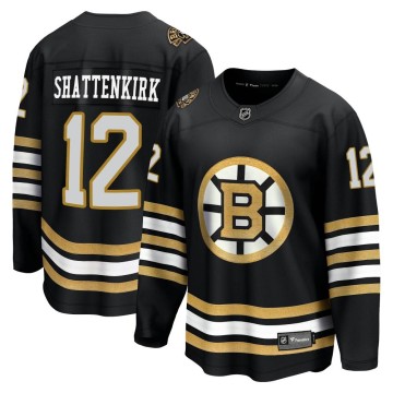 Premier Fanatics Branded Youth Kevin Shattenkirk Boston Bruins Breakaway 100th Anniversary Jersey - Black
