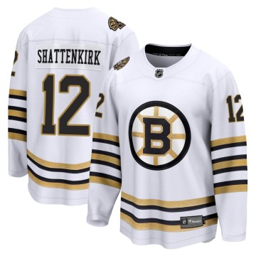 Premier Fanatics Branded Youth Kevin Shattenkirk Boston Bruins Breakaway 100th Anniversary Jersey - White