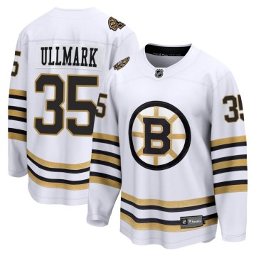 Premier Fanatics Branded Youth Linus Ullmark Boston Bruins Breakaway 100th Anniversary Jersey - White