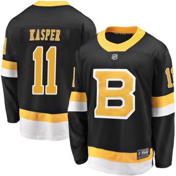 Premier Fanatics Branded Youth Steve Kasper Boston Bruins Breakaway Alternate Jersey - Black