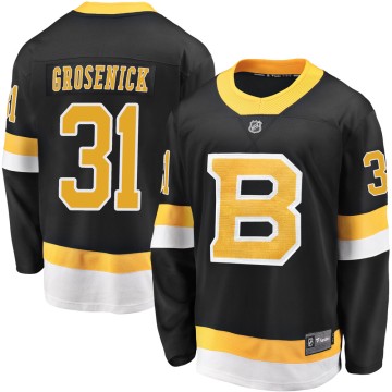 Premier Fanatics Branded Youth Troy Grosenick Boston Bruins Breakaway Alternate Jersey - Black